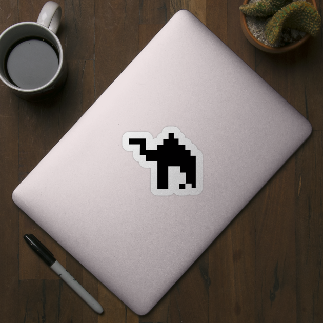camel animal sillhouette pixel by Sitohangstudio